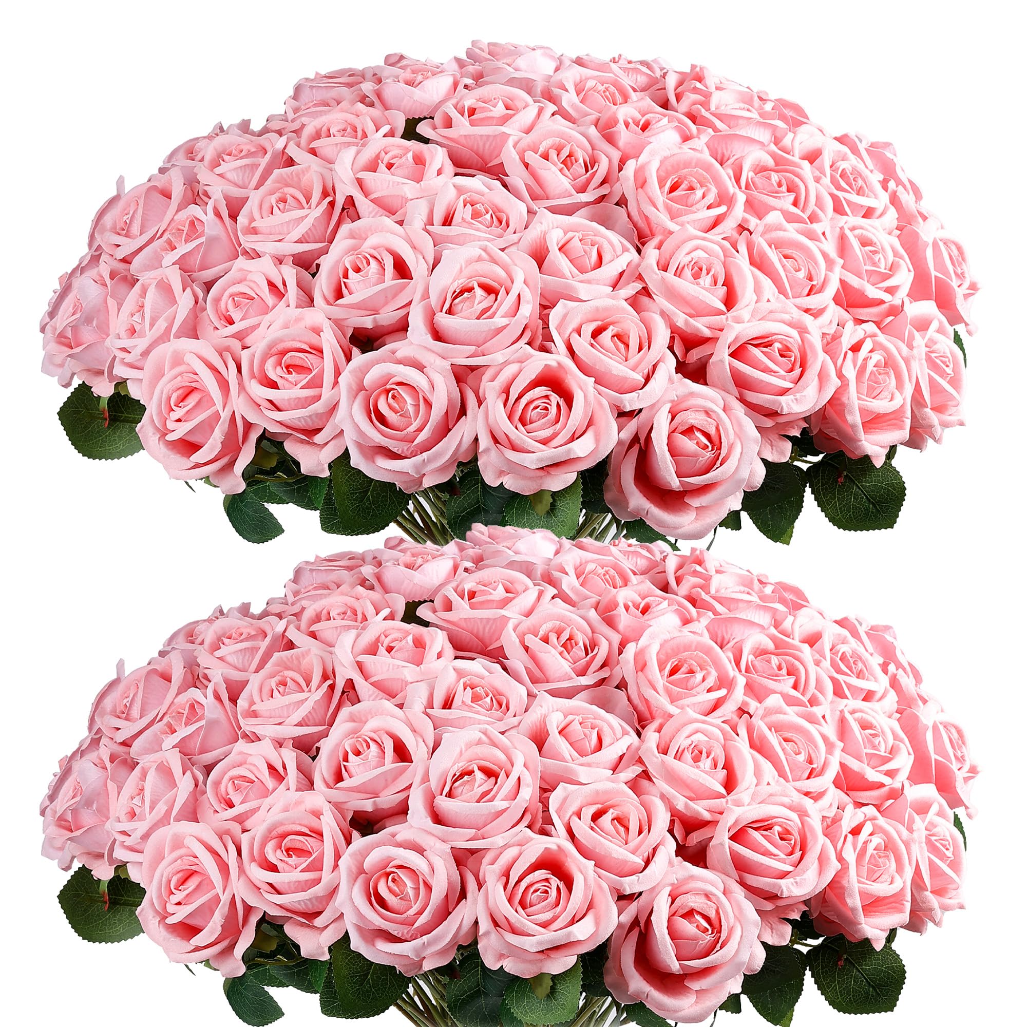 Auihiay 60PCS Pink Roses