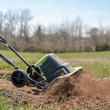 Earthwise Power Tools by ALM TC70018EW 14-Amp 18-Inch Electric Garden Tiller Cultivator, Fixed Tines, Black