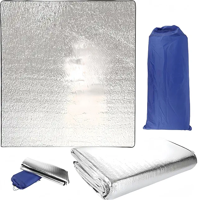 HJYDGJ 200x200 Aluminum Foil Isolerande Filt - Ultralight Camping Mat