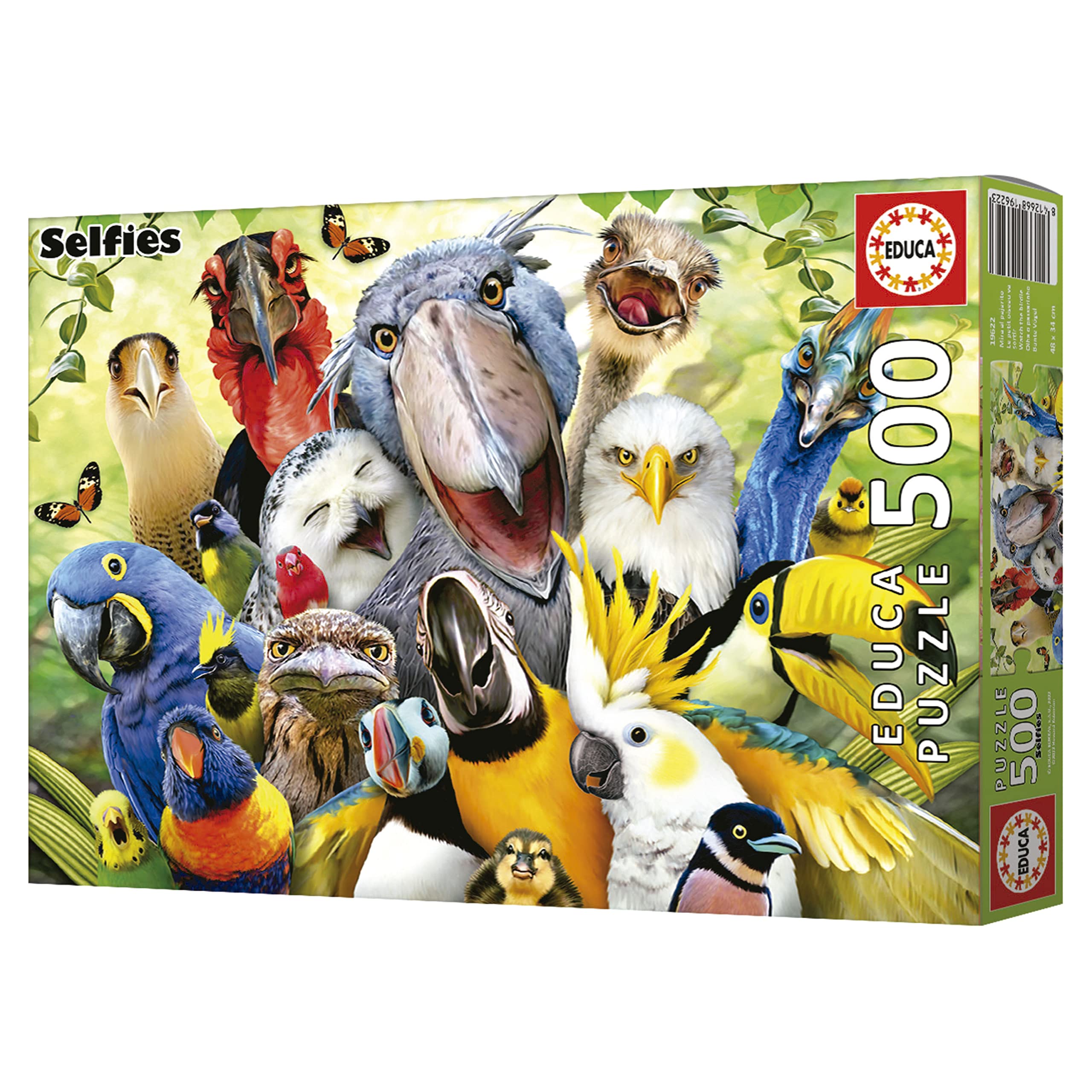 Educa – Puzzle 500 Pièces « Le Petit Oiseau Va Sortir », 48x34 Cm, Colle Fix Puzzle Incluse, Dès 11 Ans
