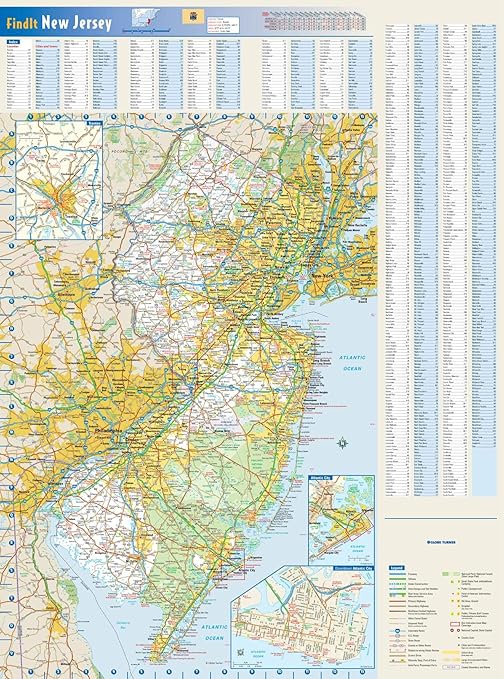 Nj map with towns