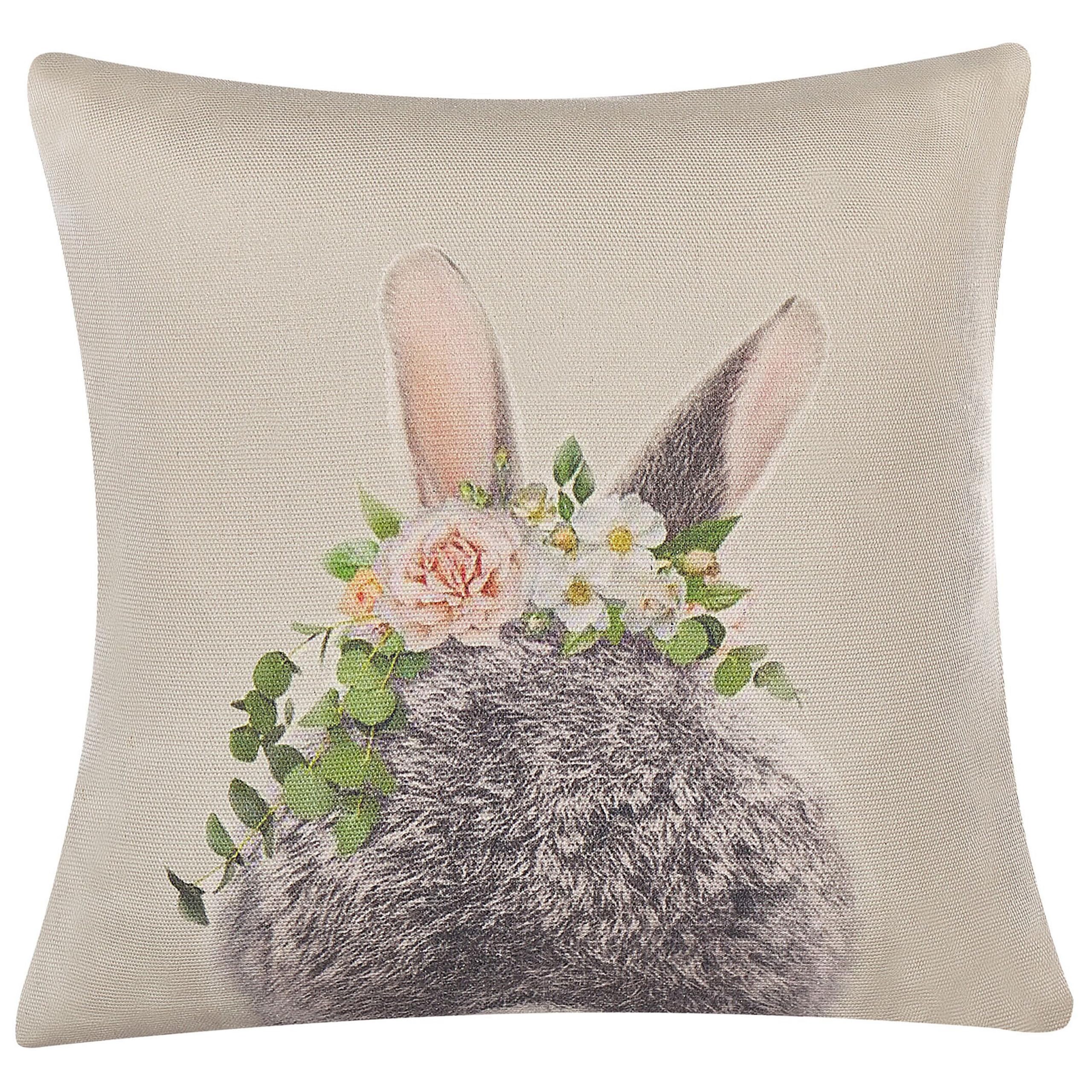 Beliani Set di 2 cuscini decorativi Coniglio Pasquale 45 x 45 cm Talpa