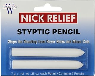 Woltra Styptic Pencil Small, 0.25 Ounce (Pack of 6)