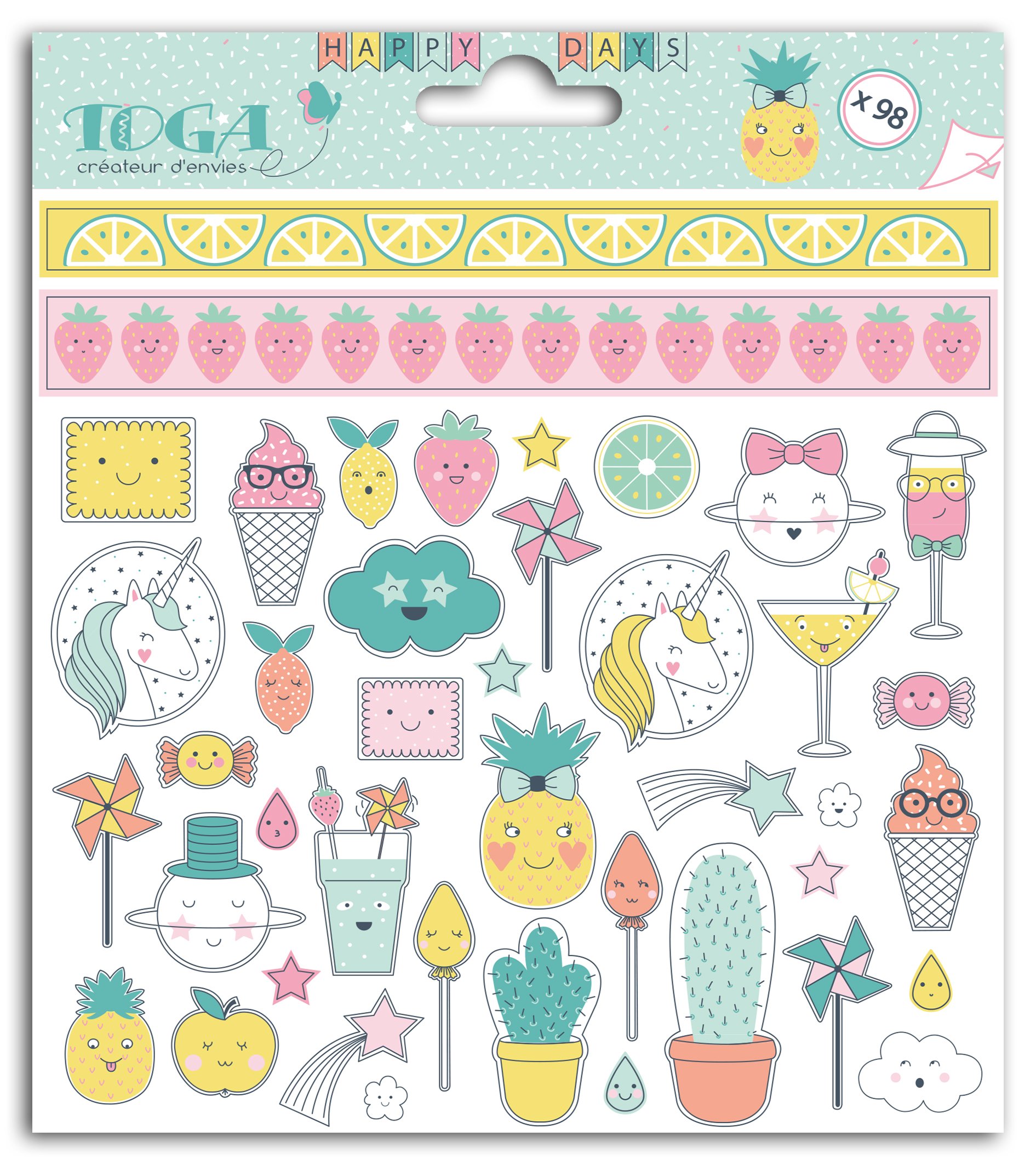 DRAEGER PARIS 1886 Pegatina, Papel, Multicolor, 15 x 17,5 x 0,2 cm