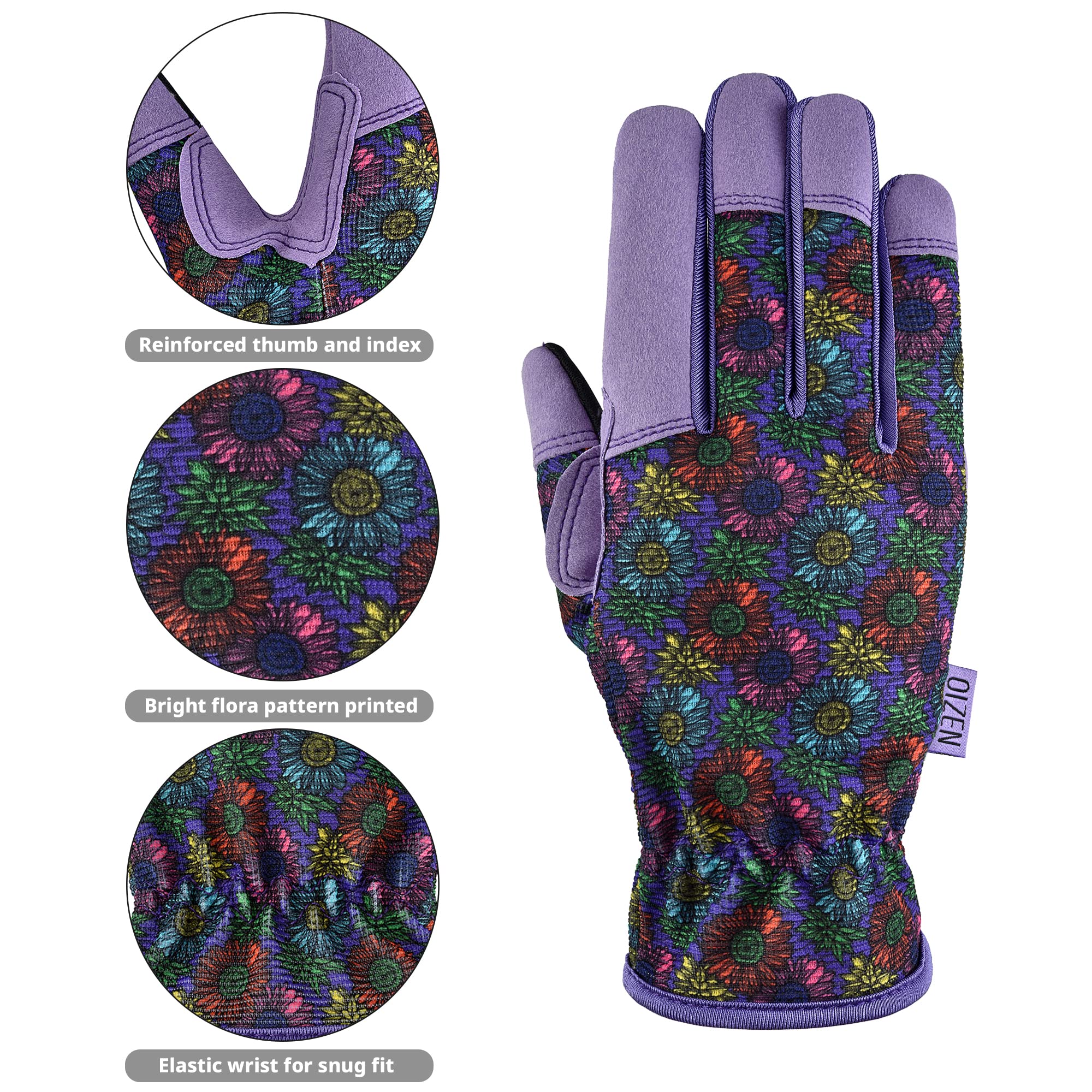 OIZEN Gardening Gloves for Women and Men Garden Gloves with Touch Screen, Thorn Proof Puncture Resistant Working Gloves - Image 2