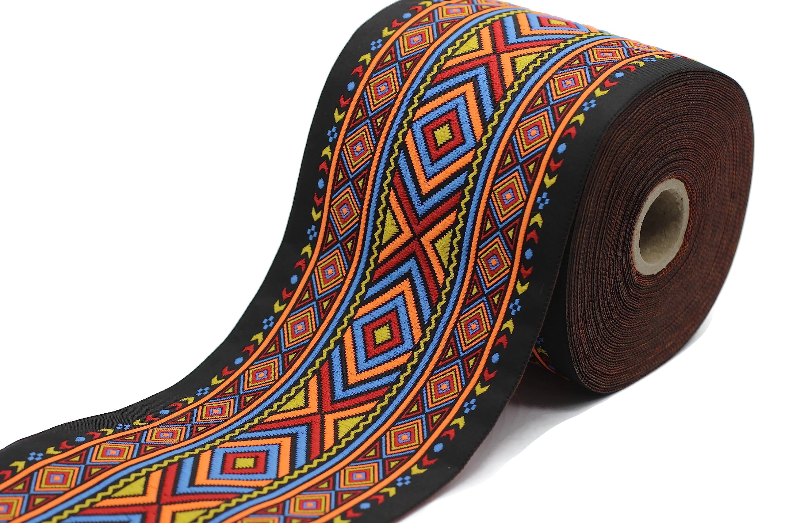 Ruban jacquard tisse large 100mm pour reparer et sublimer vos tissus uses sans effort