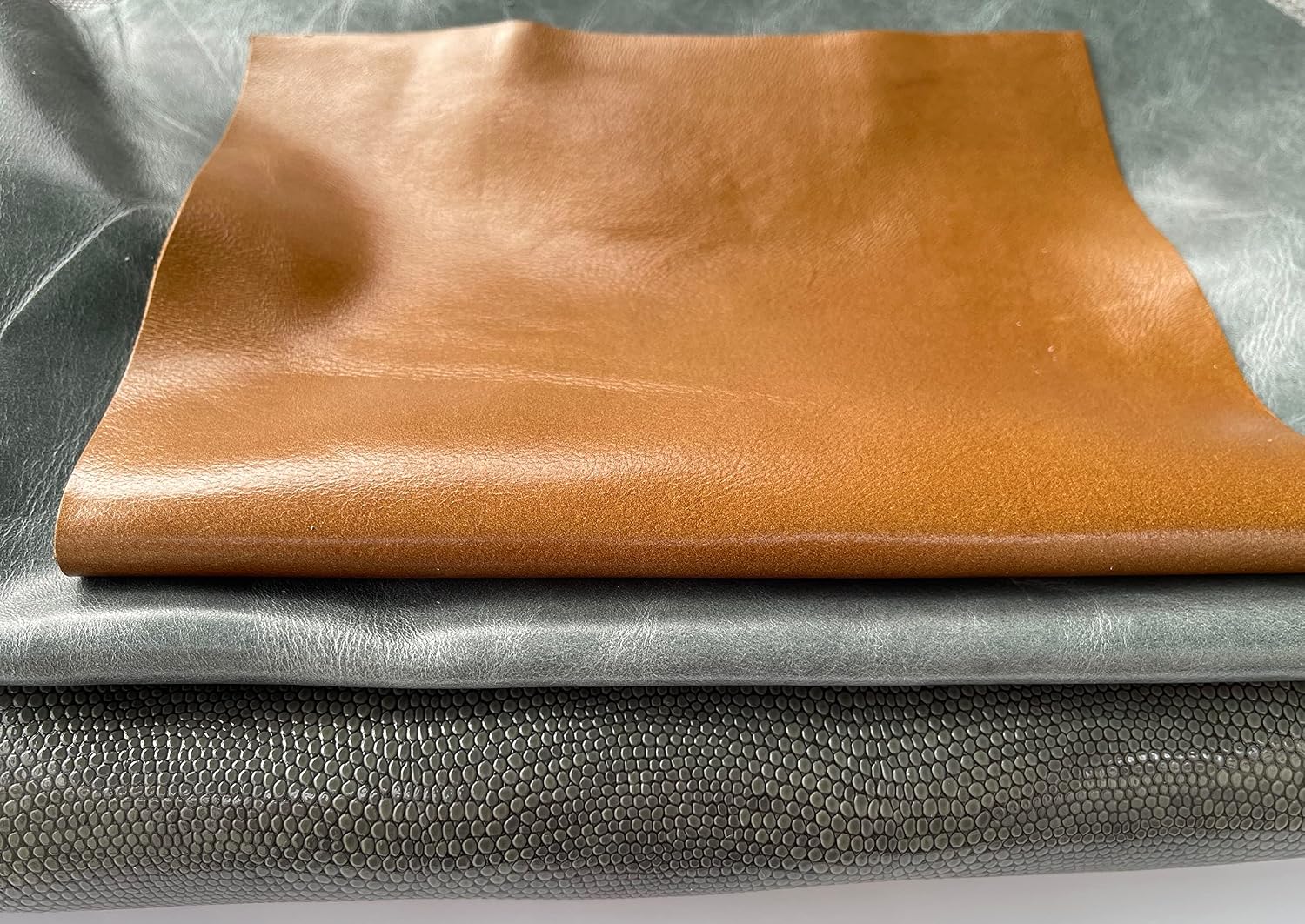 1 lb Genuine Leather Scraps – Full & Top Grain – Cowhide, Suede & Upholstery Remnants – Assorted Colors & Sizes for Crafts, DIY, Repairs, Patches, and More