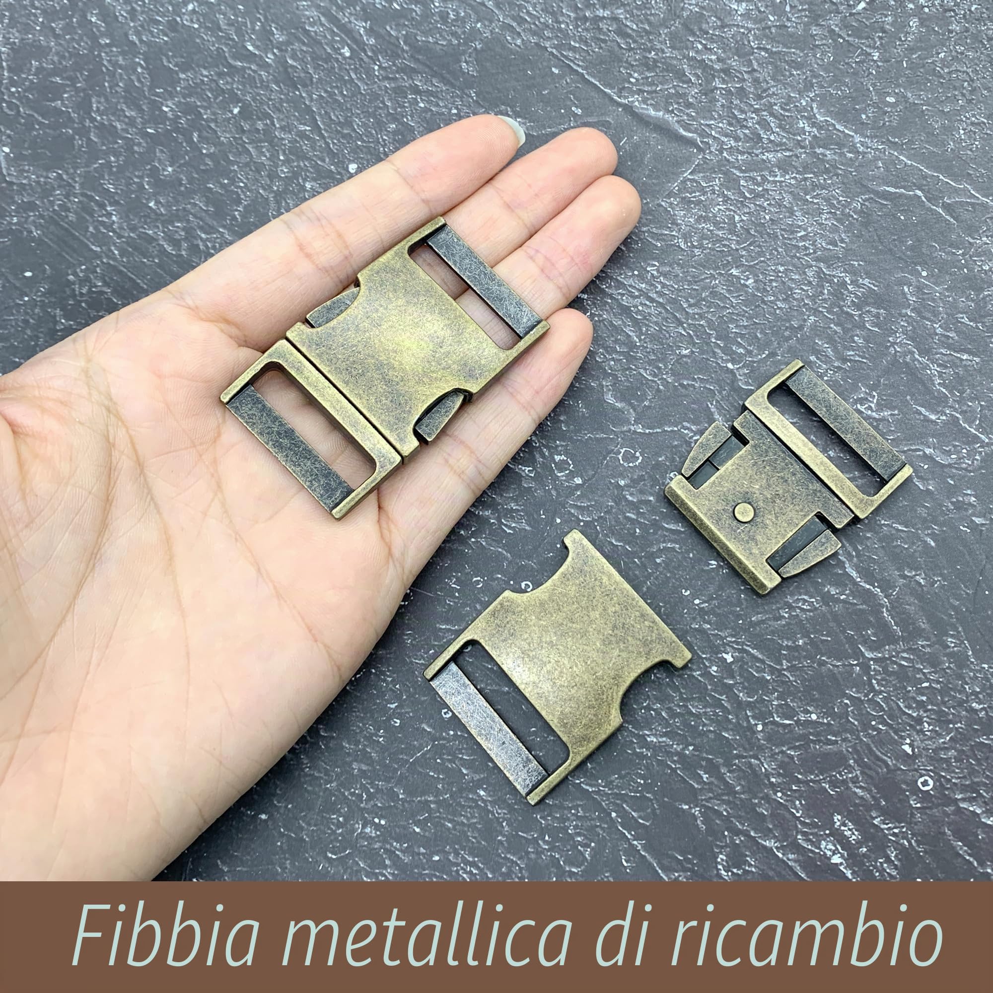 DHER Fibbie a Rilascio Laterale Fibbie in metallo Chiusura, Fibbia per Borsa di Ricambio, Fissaggio per Fibbia per Cintura, per Braccialetti Paracord, Collare per Cani, Zaino