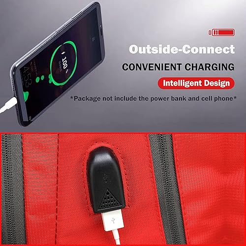 Miniatura 10 de ProEtrade - Mochila para escuela, universidad, estudiantes, viajes, negocios, con puerto de carga USB, Gratis