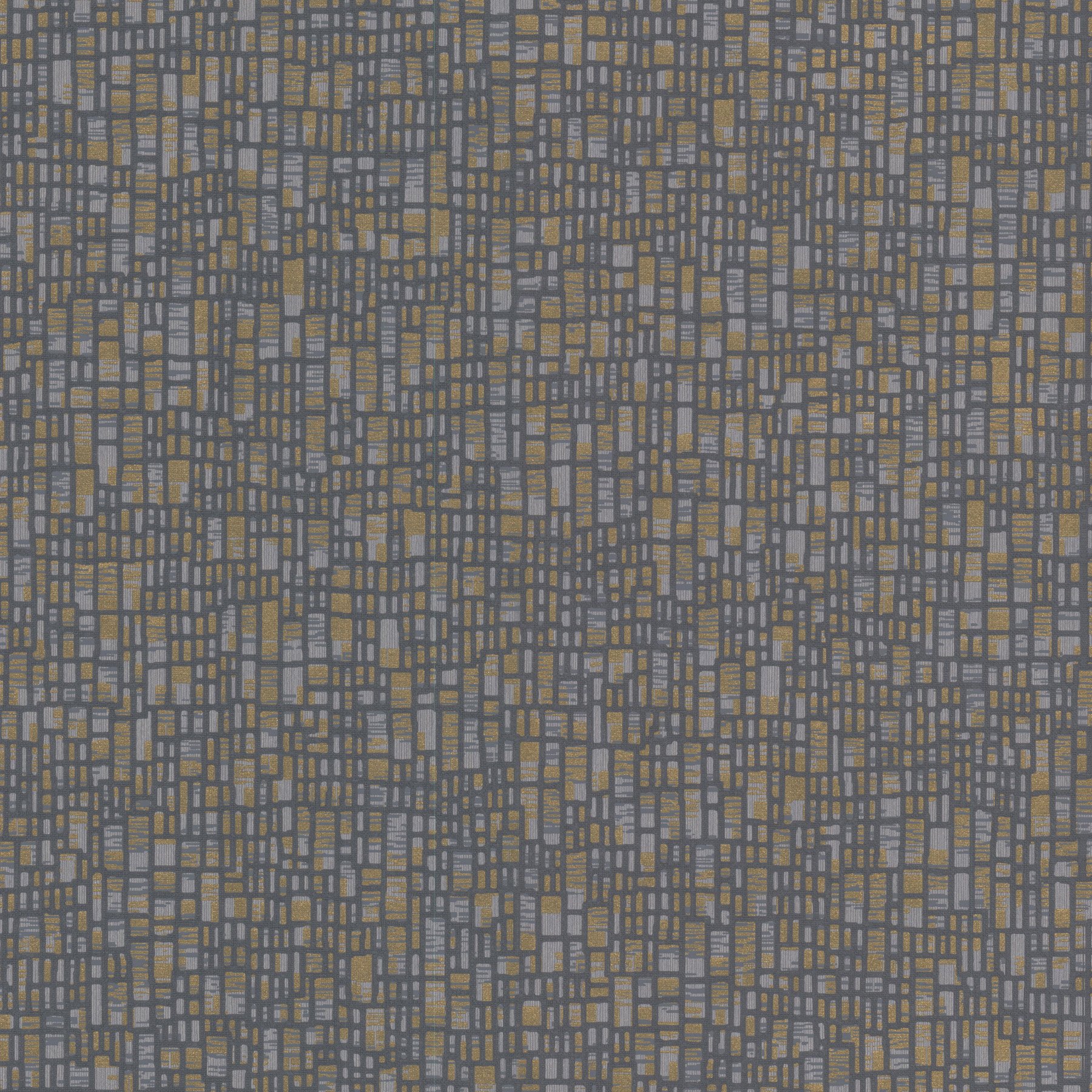 Decorline 2603-20928 Spencer Mosaic Wallpaper, Charcoal