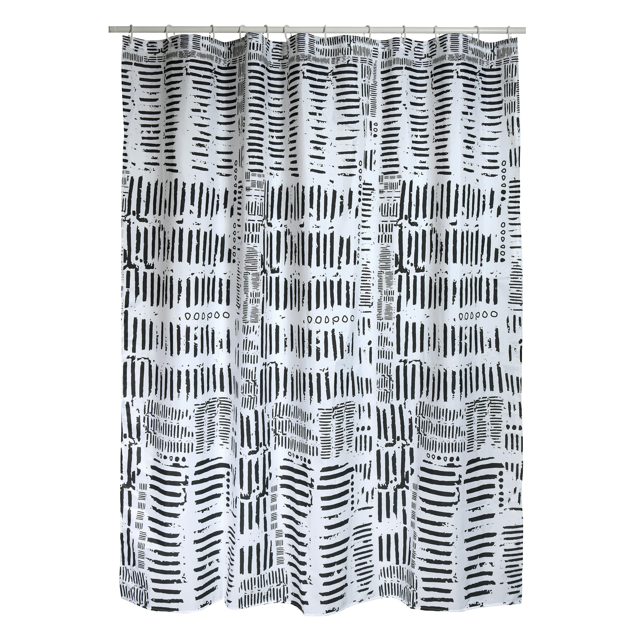 Rideau de douche 180x200 moderne pour baignoire au design scandinave