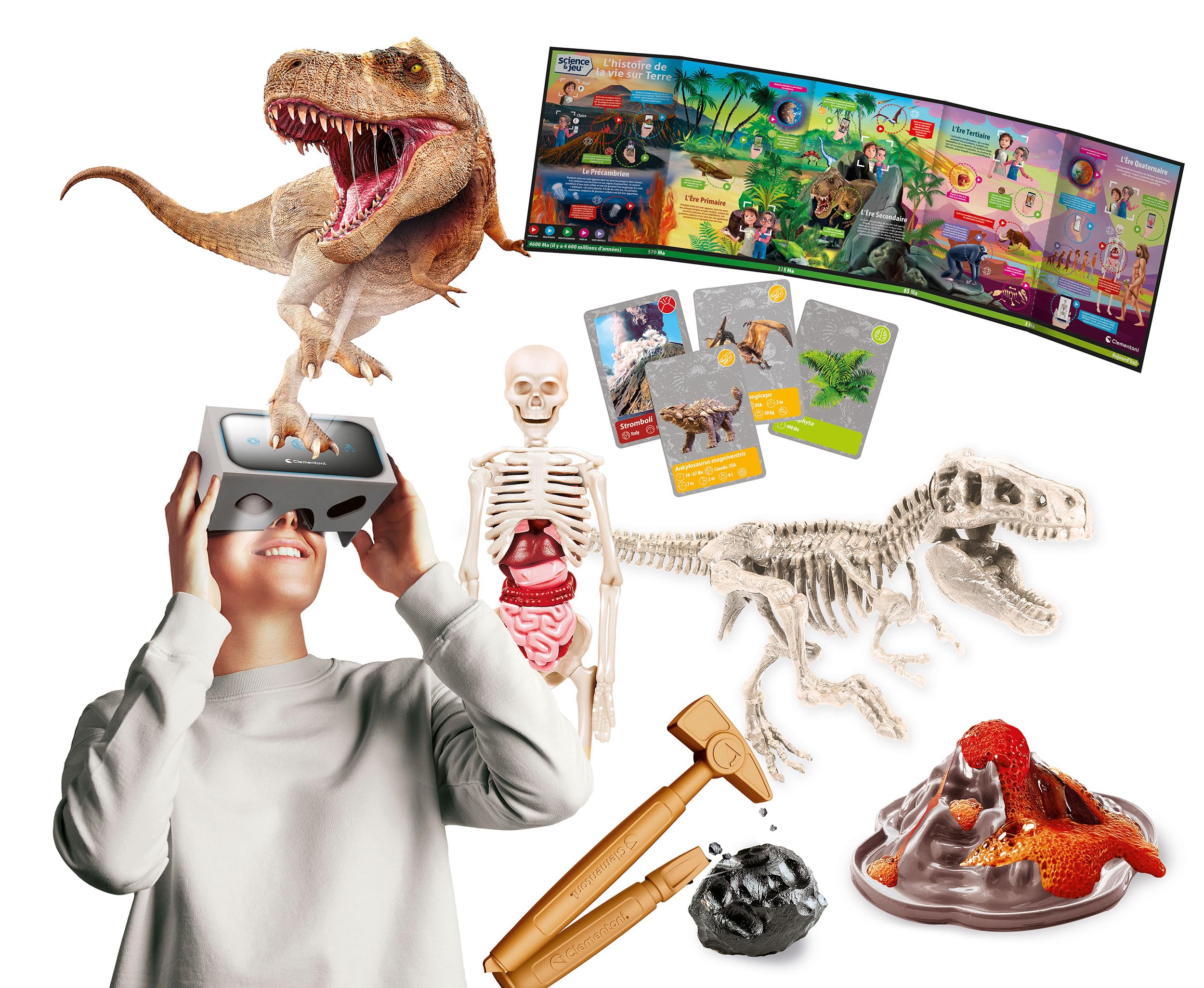 Science & Jeu L'Histoire de la Vie 50 Expériences avec Casque VR Dès 8 Ans