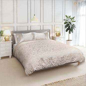Emma Barclay Eden Jacquard Super King Duvet Cover Set Cream