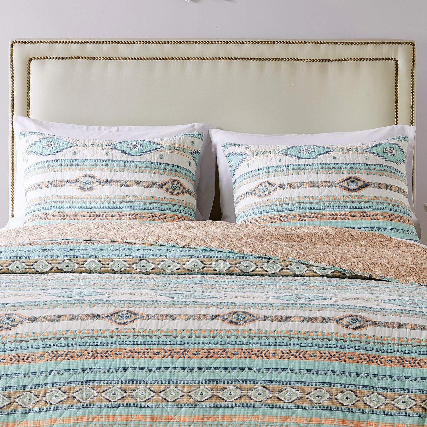 Barefoot Bungalow Phoenix Turquoise Pillow Sham, Blue, Standard