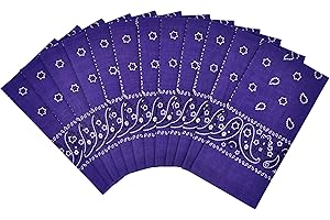 Purple Bandanas 12 Pack