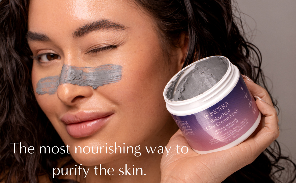 Amazon.com : INOTKA Bakuchiol Clay Cream Mask for Face, Kaolin