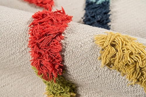 Miniatura 6 de Novogratz by Momeni Rugs Indio - Alfombra contemporánea 100% de lana hecha a mano, 2 pies x 3 pies, multicolor (INDIOIND-3MTI2030)