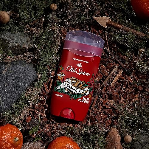 Miniatura 4 de Old Spice Desodorante sin aluminio para hombres, protección contra olores 24/7, frescura 24/7 y aroma duradero, aroma Bearglove, 3.0 onzas con gel
