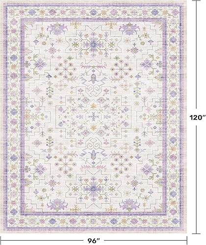 Miniatura 471 de Alfombra Boho Negra para Sala de Estar - Alfombra de Área Lavable de 10x14 Pies, Alfombras de Comedor para Debajo de la Mesa, Alfombra Suave de Pelo