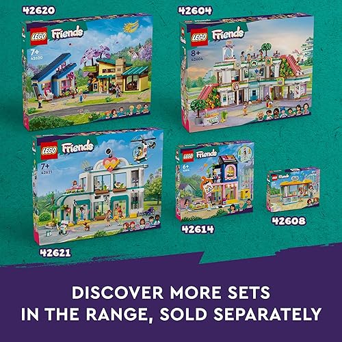 Miniatura 6 de LEGO Friends Olly and Paisley Family Houses Juguete para niños con 5 minifiguras de muñeca para juego creativo, casa de dos pisos con juguete de