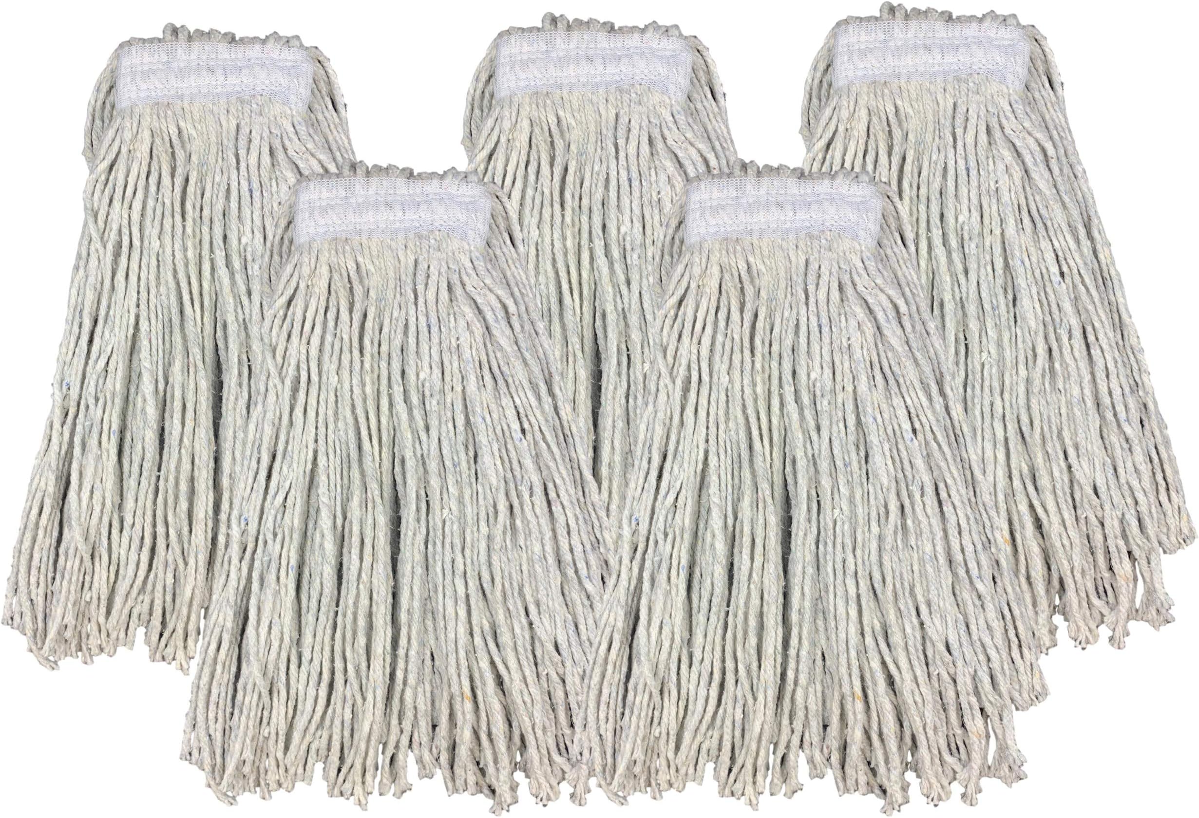 Kentucky Mop Head Replacement Commercial Mop Heads for Heavy Duty Industrial Use - Large Size Cotton PY Yarn 16oz 450 Gram (5)