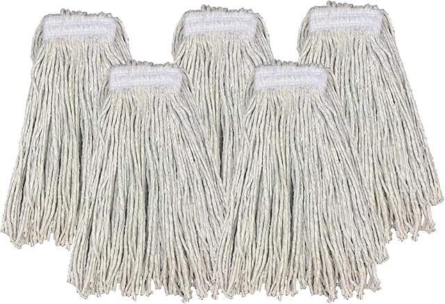 Kentucky Mop Head Replacement Commercial Mop Heads for Heavy Duty Industrial Use - Large Size Cotton PY Yarn 16oz 450 Gram (5)