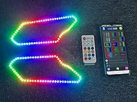 Vista 1 de Sando Tech X3 2017-2021 Can-Am Maverick X3 - Anillo de halo LED para faros delanteros, persecución de color, cambio de color, luz LED dinámica