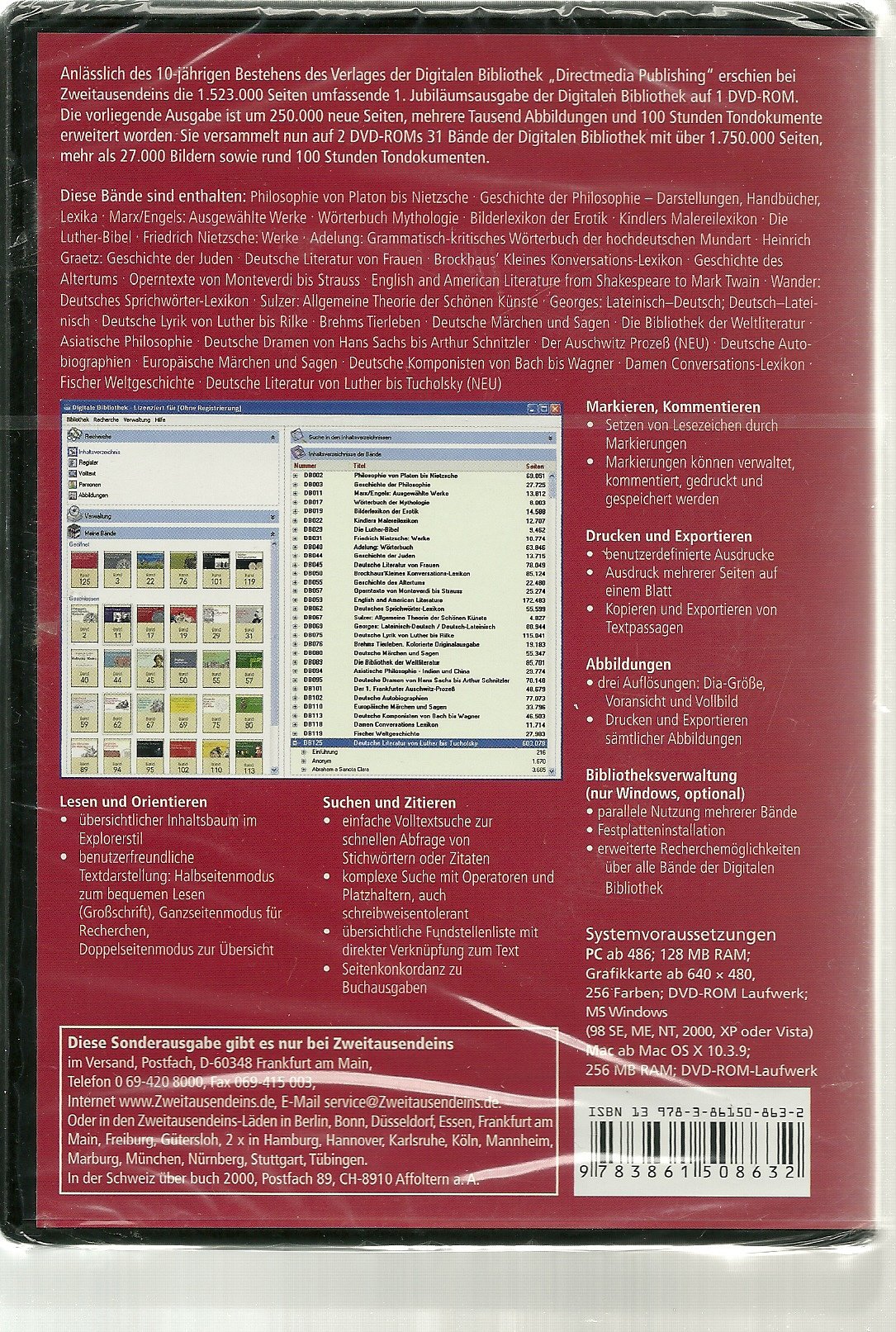 Jubiläumsausgabe - Digitale Bibliothek (erweiterte Ausgabe) auf 2 DVD-ROMs