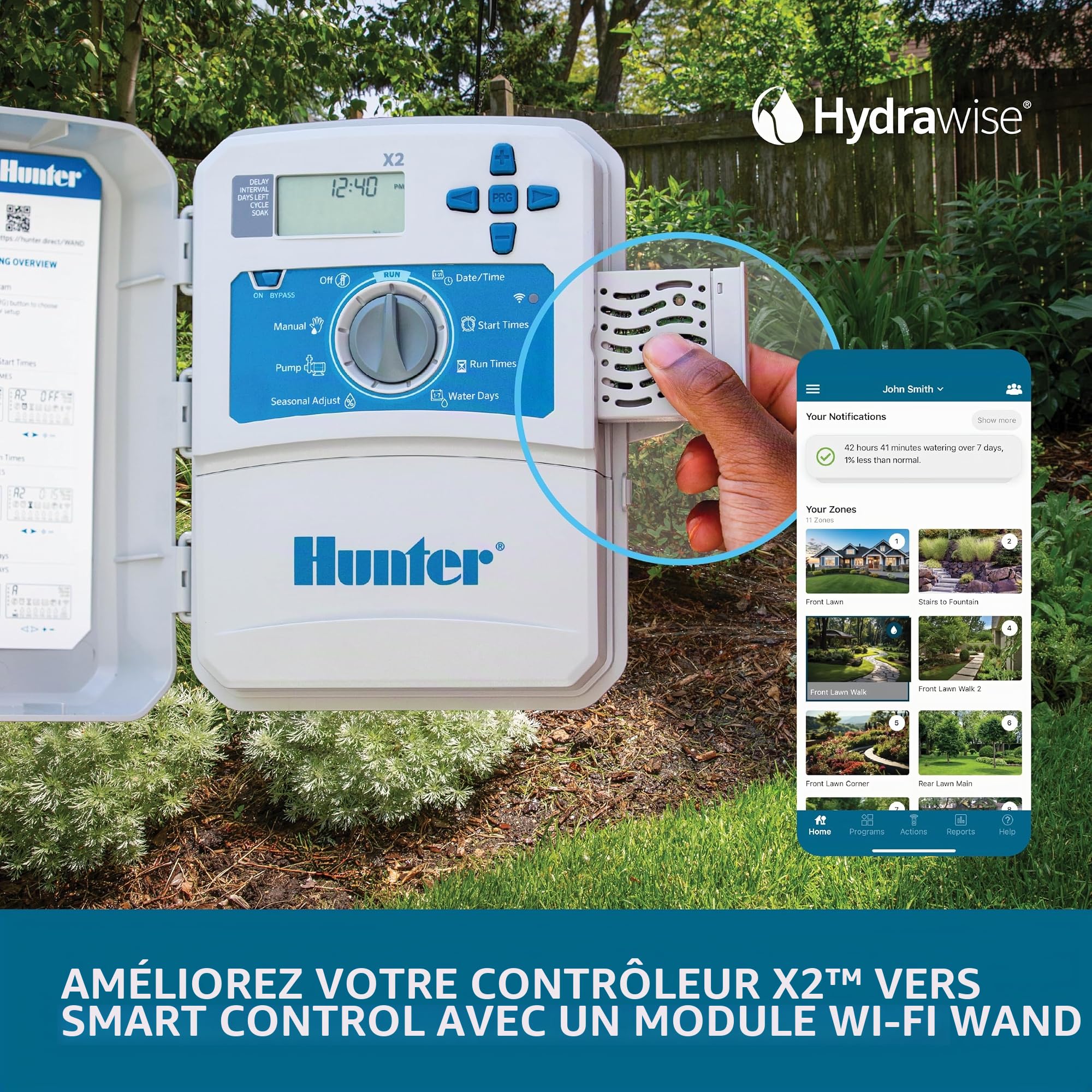 Hunter Company Hydrawise X2 X2-600 Contrôleur d'irrigation extérieur 6 stations