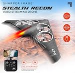Sharper Image Stealth Recon Video Drone with Live Streaming Camera