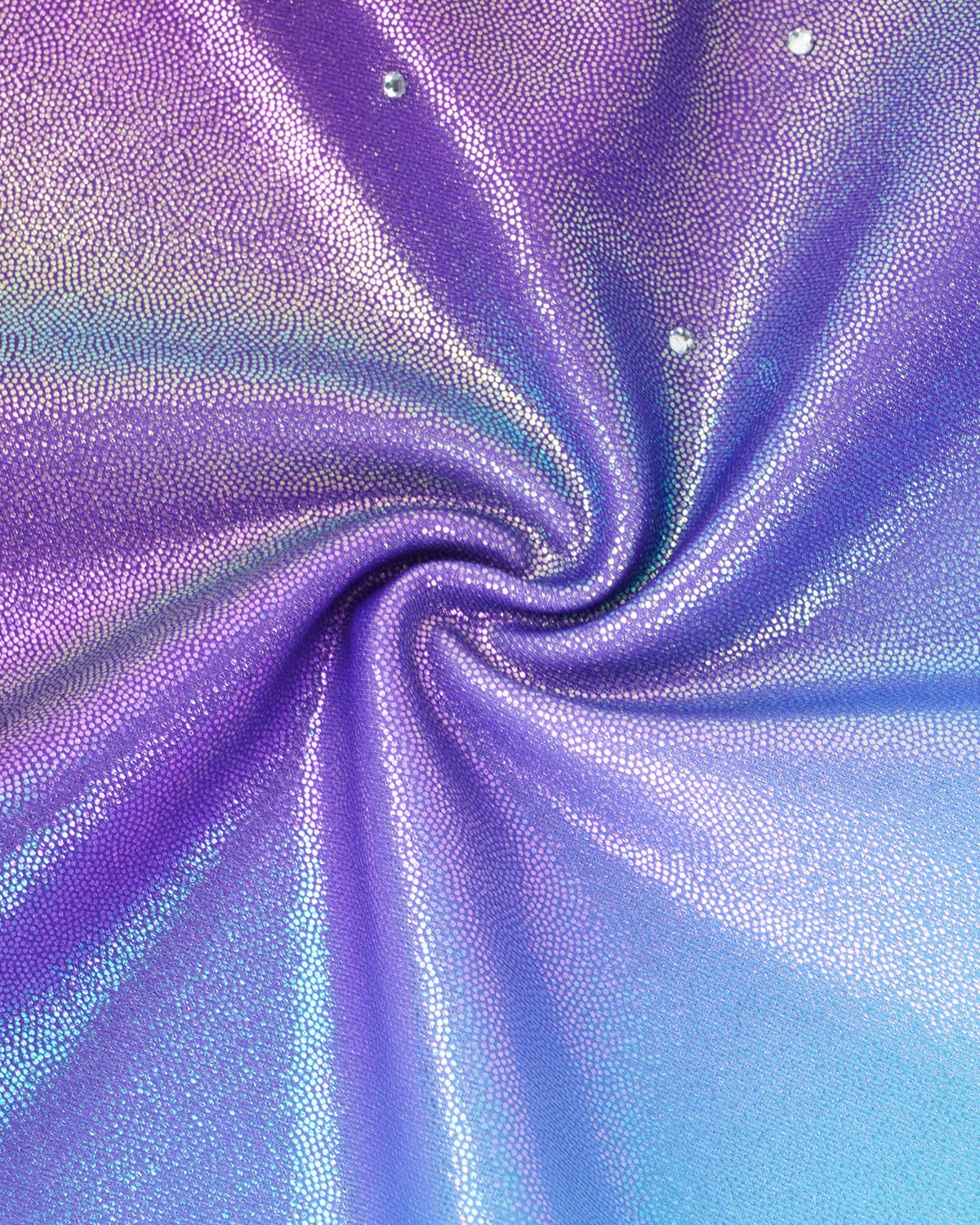 Gogokids Completo da ginnastica bambina composto da tre pezzi, body senza maniche, pantaloncini e fascia capelli, tuta danza classica scintillante, con design a colori sfumati, dai 3 ai 12 anni