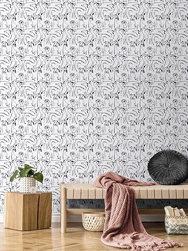 Miniatura 4 de Surface Style - Papel tapiz para despegar y pegar, papel tapiz caprichoso para dormitorio, tocador, cocina, vinilo, cobertura de 30.75 pies