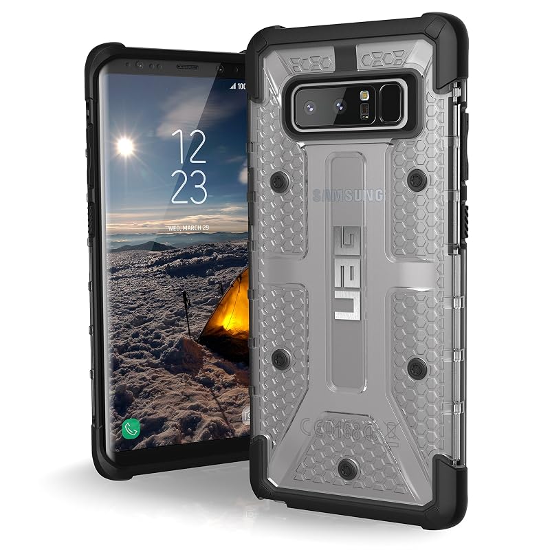 URBAN ARMOR GEAR [UAG Samsung Note 8 Plasma Feather-Light Robusto [Hielo] Estuche para teléfono militar probado contra caídas
