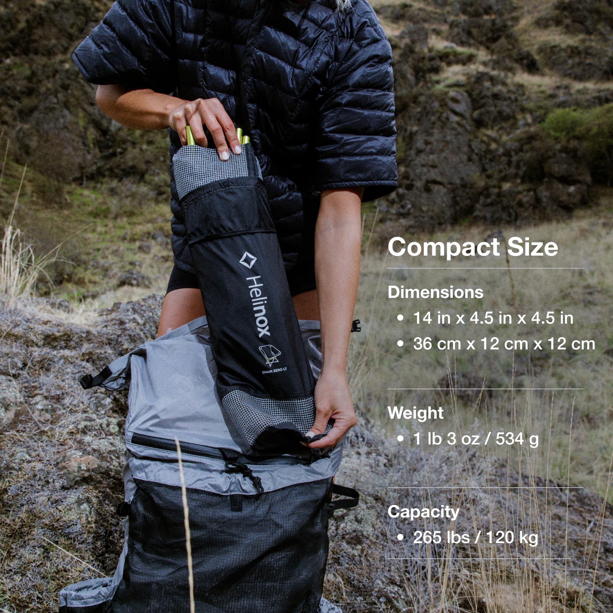 BRUNT　Helinox　38paleo Helinox Chair Zero LT, 1.12 lbs Lightweight Camping Chair, Durable