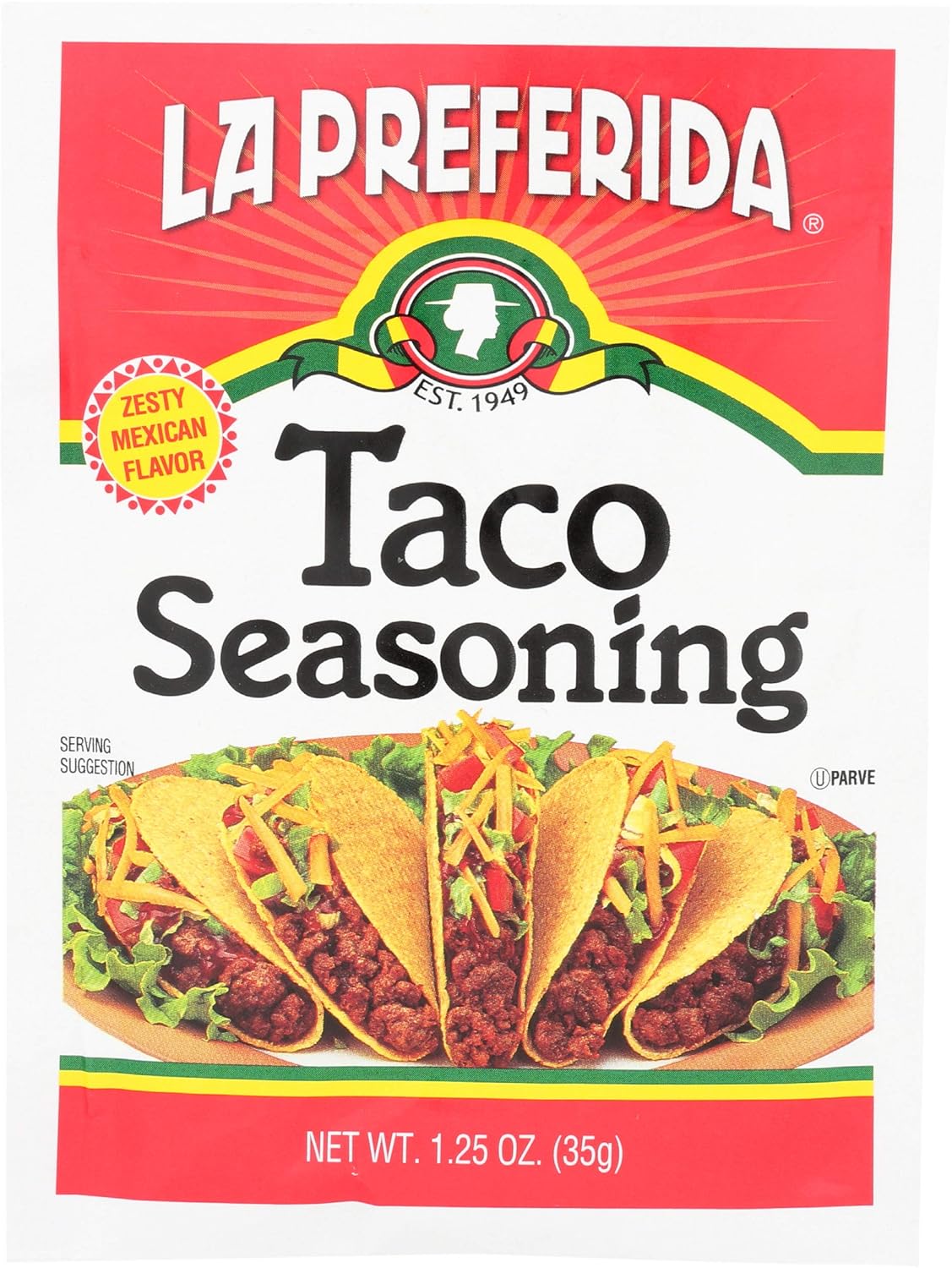La Preferida Seasoning, Taco, 1.25 Ounce