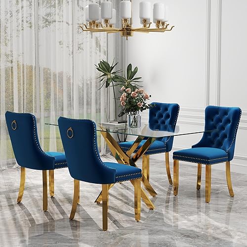 Miniatura 52 de Juego de comedor de cristal de lujo plateado de 5 piezas, juego de mesa de cocina minimalista moderno para 4 personas, juego de comedor con negro +