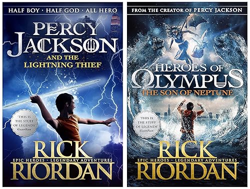 Percy Jackson and the Lightning Thief (Book 1)+Heroes of Olympus: The Son of Neptune (Heroes of Olympus, 2)