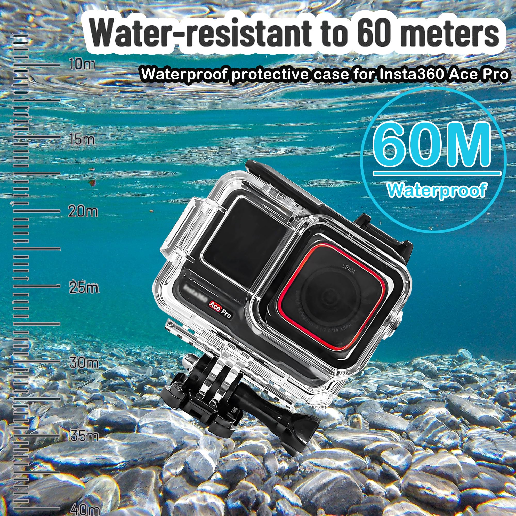 Insta360 Accessories 360 X4 Underwater Dive Case Waterproof Housing - Georgia Insta360 Case