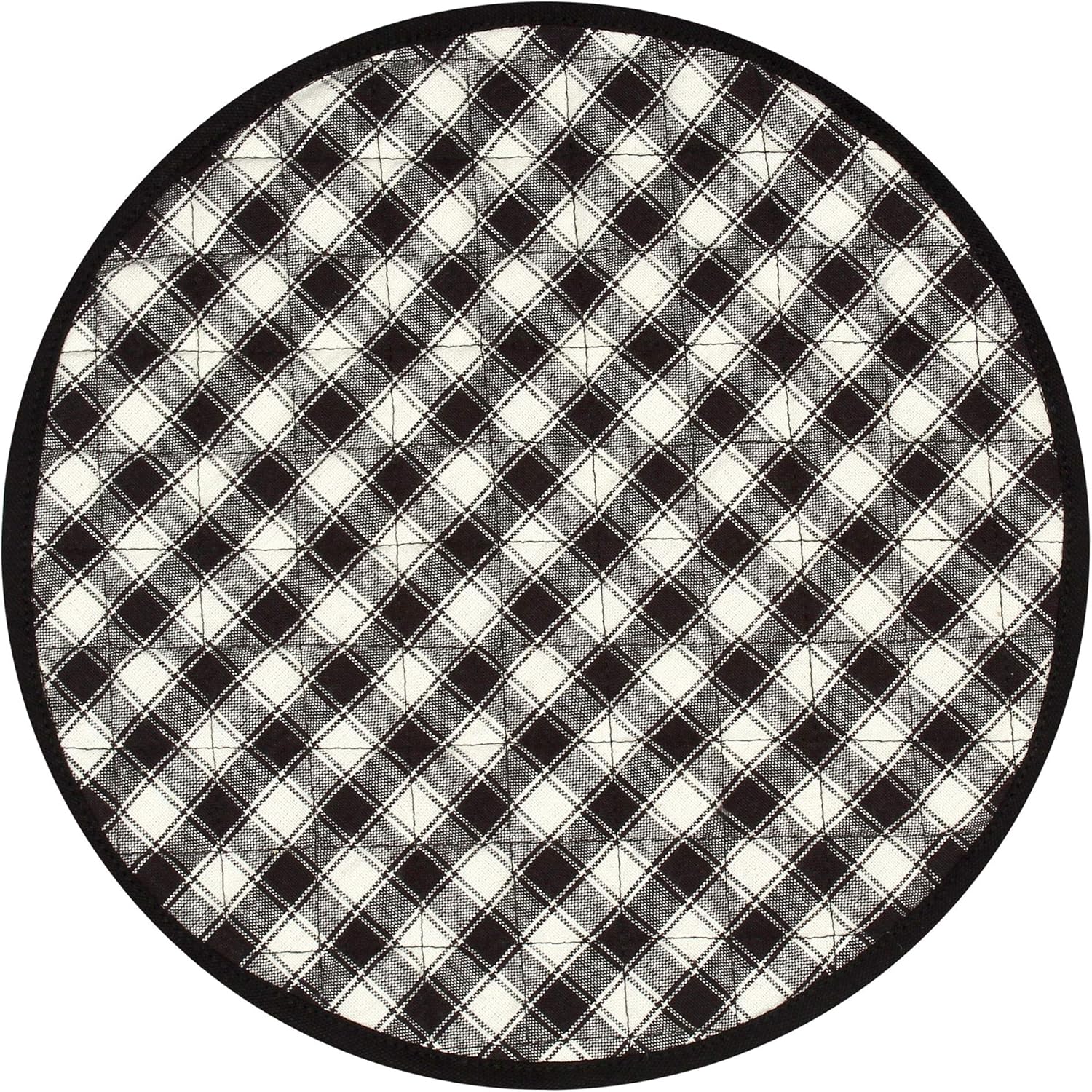 Reversible Cotton Quilted 6 PLACEMAT and 1 Centerpiece- Pack of 7PC