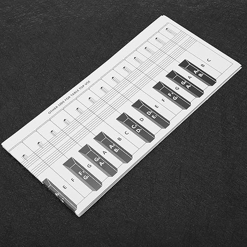 Miniatura 8 de Tabla de notas de 88 teclas, tabla de notas de teclado, herramienta visual ideal, instrumentos musicales, accesorios impermeables para piano para