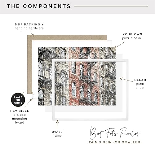 Vista 70 de MCS - Marco para rompecabezas (24.0 x 30.0 pulgadas y más pequeños), color negro (65746)