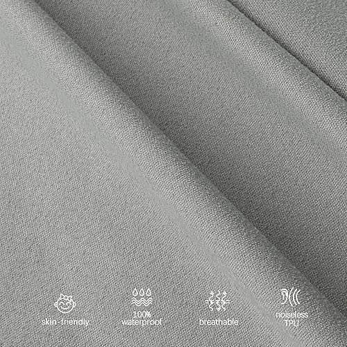 Miniatura 3 de Biloban Paquete de 2 sábanas bajeras impermeables Pack n Play, 100 % impermeable, para mini cuna, protector de colchón de 38 x 26 pulgadas, se