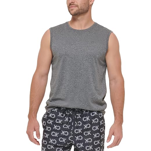 Calvin Klein Men's Standard UPF 40+ Sleeveless Quick Dry Swim Shirt