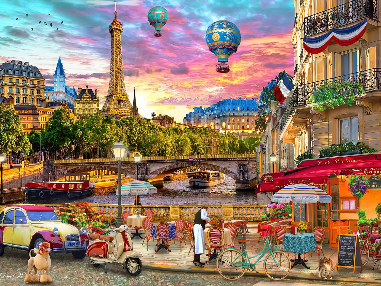 Vermont Christmas Company In Bicicletta Attraverso l'Italia Jigsaw Puzzle 550 Pezzi