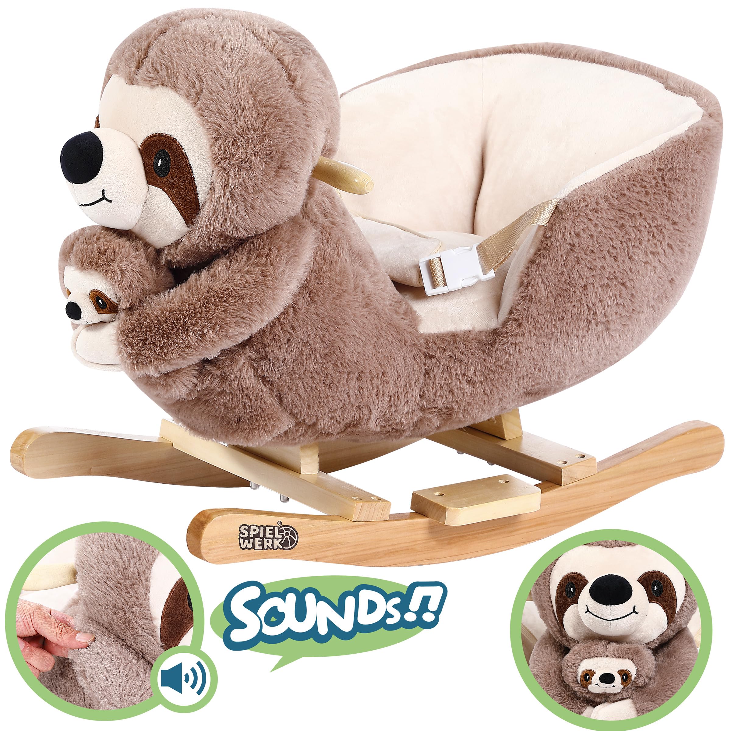 443234 - GENERICI - The Cartoon World - PELUCHE Ecologico YOUR PLANET - BRADIPO - 25 Cm - Foto 8