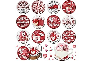 Valentine's Day Diamond Art Coasters DIY Valentine Diamond Art Coasters with Holder