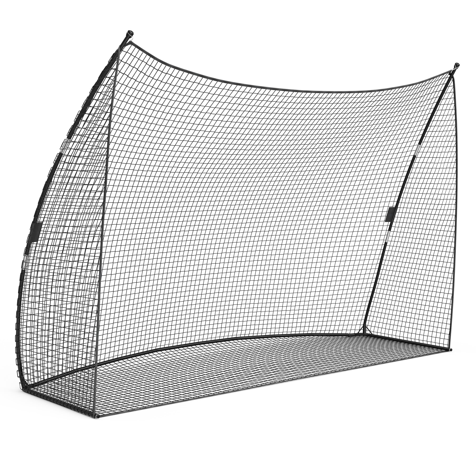 Garvee Golf Übungsnetz 305x217cm, Große Trainingshilfe für Garten & Indoor, Stabiles Abschlagnetz mit Eisenrahmen & PE-Netz, Profi Golf Sport-Equipment, Schwarz