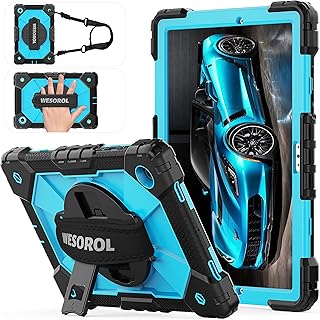 Case for Samsung Galaxy Tab A8 10.5 Case,3 Layer Rugged Military Grade Shockproof Case for Galaxy A8 Tablet Case with 360 Rotatable Stand&Hand Strap,Samsung Tab A8 Case(SM-X200/X205/X207)