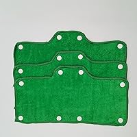 Vista 36 de Banda de sudor beige para casco de terciopelo lavable, forro de algodón de rizo NAEE a presión (6 piezas)