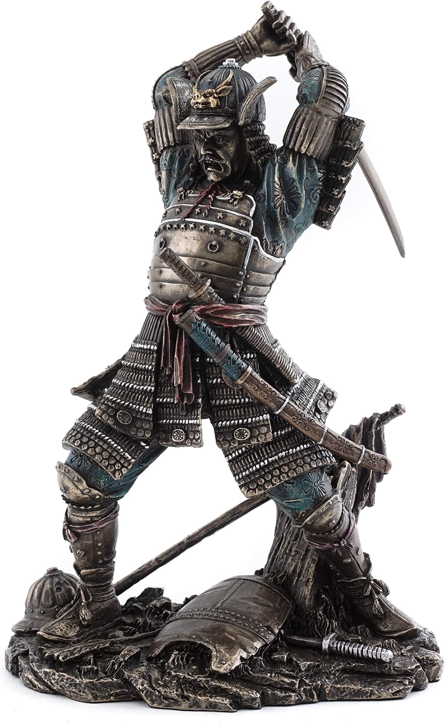 Top Collection Veronese Samurai Warrior In Battle Japanese Statue Figurine